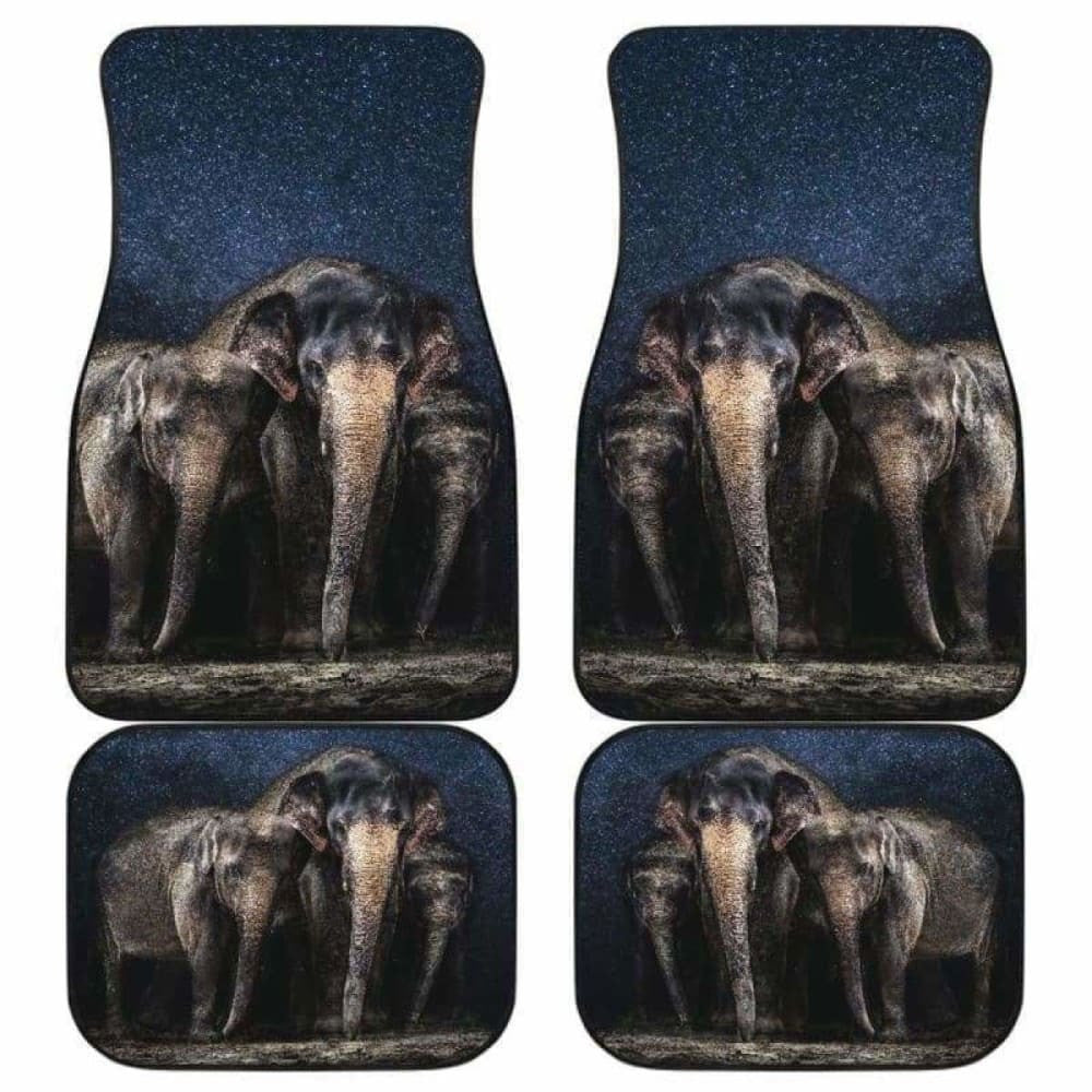 Elephant Family Car Floor Mats