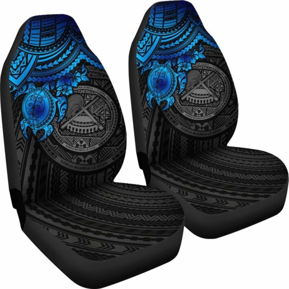 American Samoa Polynesian Car Seat Covers - Blue Turtle - Amazing