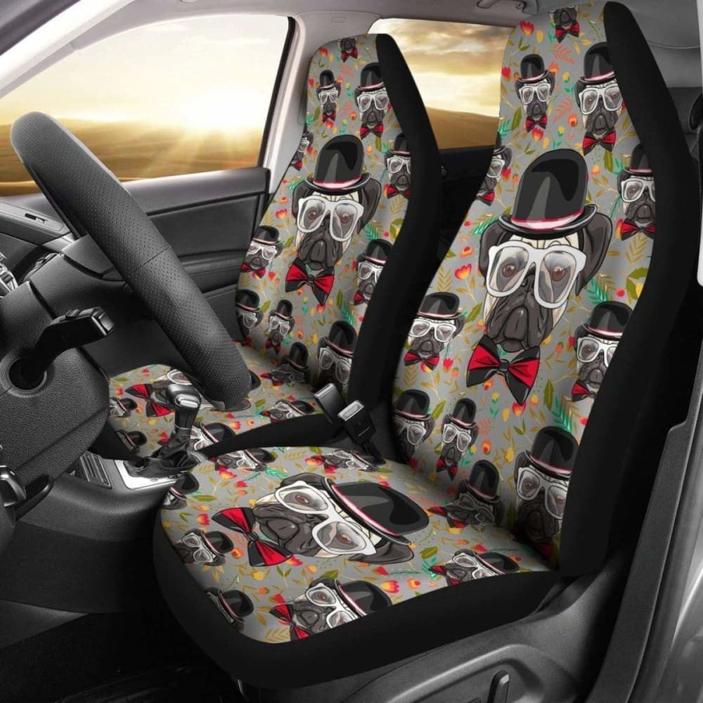 Pug Gentle Shades Patterns Car Seat Covers