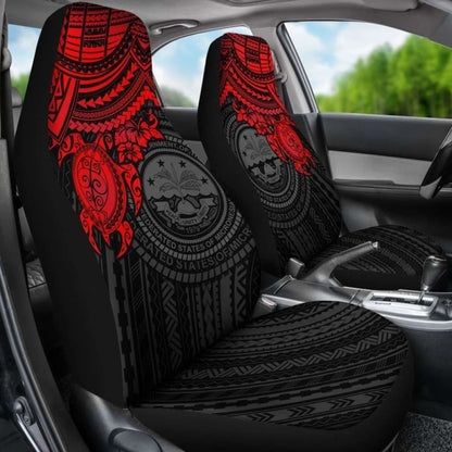 Federated States Of Micronesia Car Seat Covers - Red Turtle - Amazing