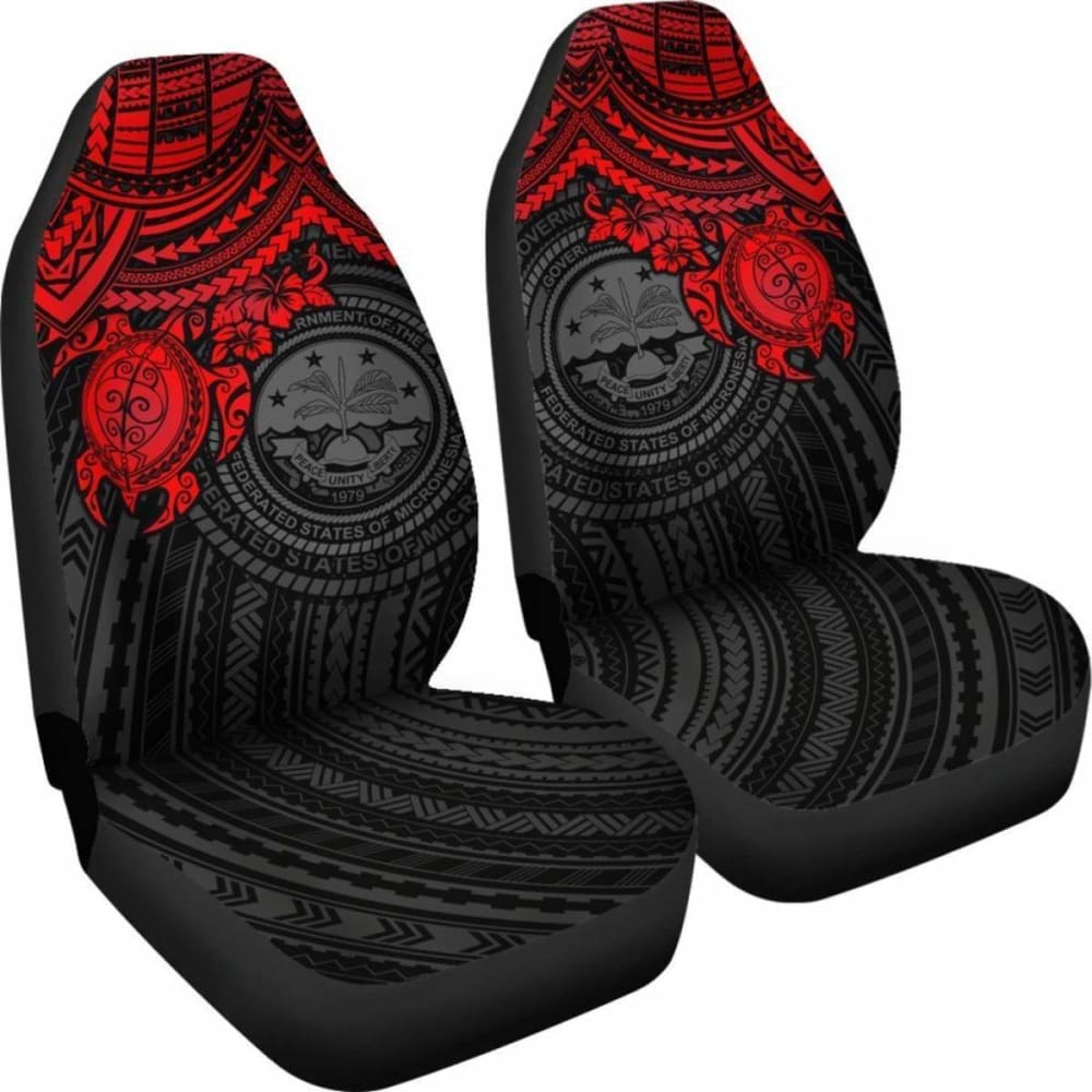 Federated States Of Micronesia Car Seat Covers - Red Turtle - Amazing