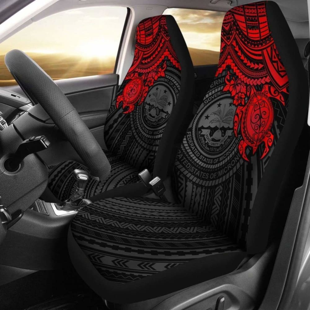 Federated States Of Micronesia Car Seat Covers - Red Turtle - Amazing