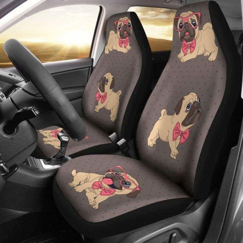 Pug Dog  Car Seat Cover