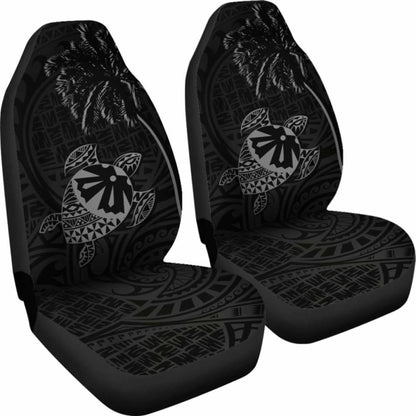 Fiji Islands Tapa Turtle Grey Car Seat Covers