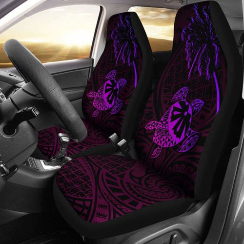Fiji Islands Tapa Turtle Purple Car Seat Covers