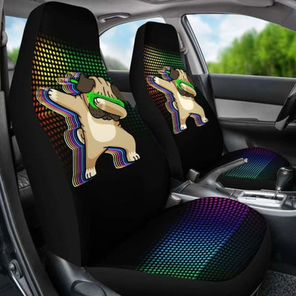 Dancing Pug Car Seat Covers