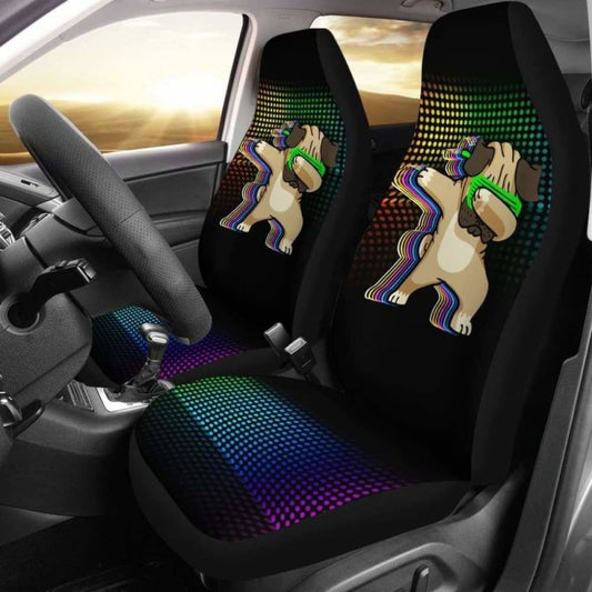 Dancing Pug Car Seat Covers