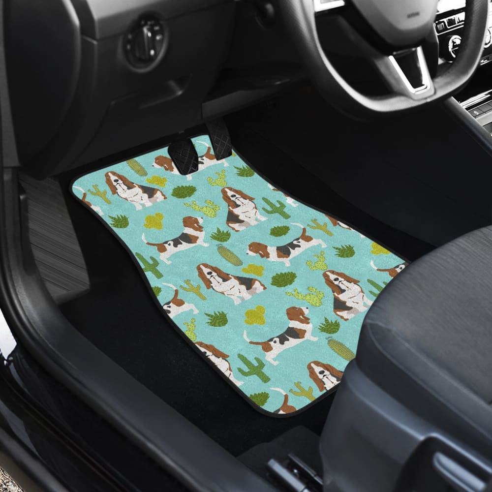 Cute Basset Hound Dog Car Floor Mats Amazing Gift Ideas