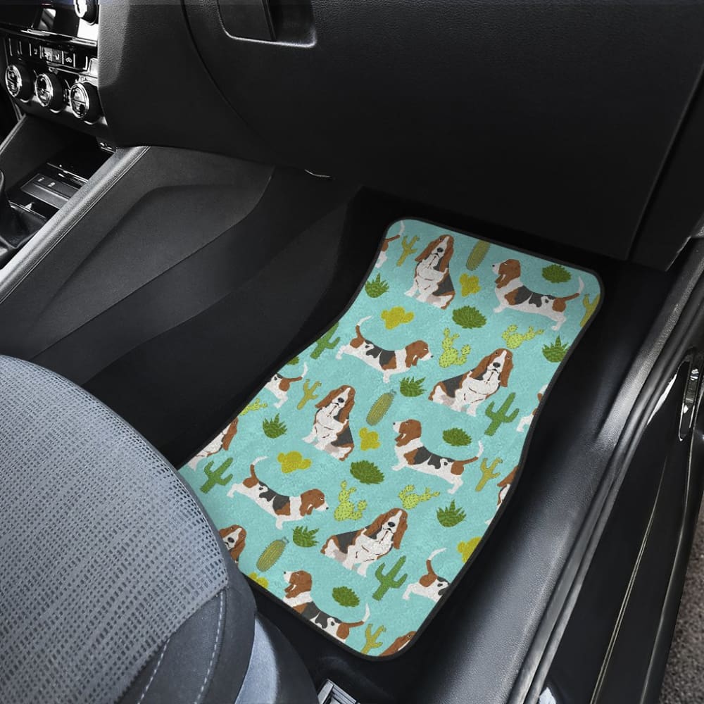 Cute Basset Hound Dog Car Floor Mats Amazing Gift Ideas