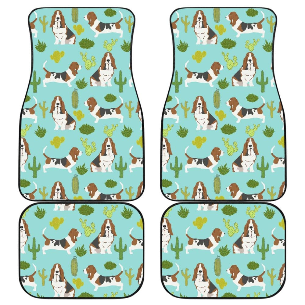 Cute Basset Hound Dog Car Floor Mats Amazing Gift Ideas