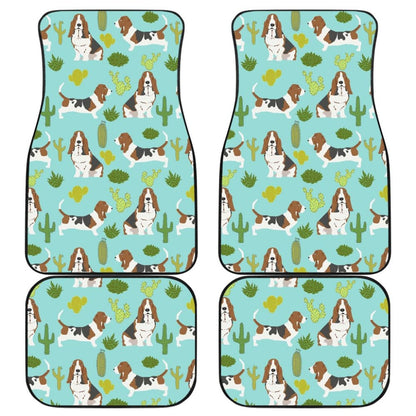 Cute Basset Hound Dog Car Floor Mats Amazing Gift Ideas