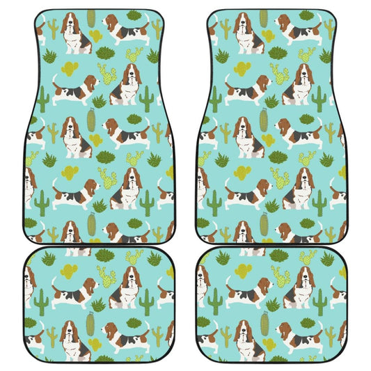 Cute Basset Hound Dog Car Floor Mats Amazing Gift Ideas