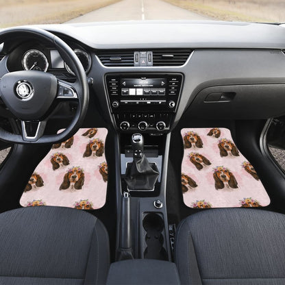 Basset Hound Dog Print Car Floor Mats