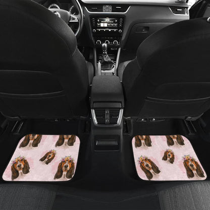 Basset Hound Dog Print Car Floor Mats