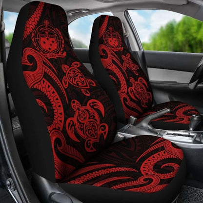 Samoa Polynesian Car Seat Covers - Red Tentacle Turtle -