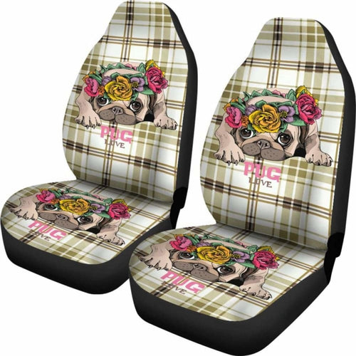Pug Love Car Seat Covers