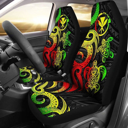 Polynesian Hawaii Car Seat Covers - Reggae Tentacle Turtle -