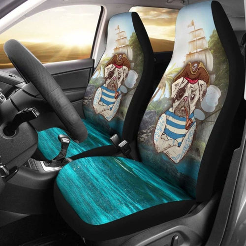 Pirate Pug Car Seat Covers