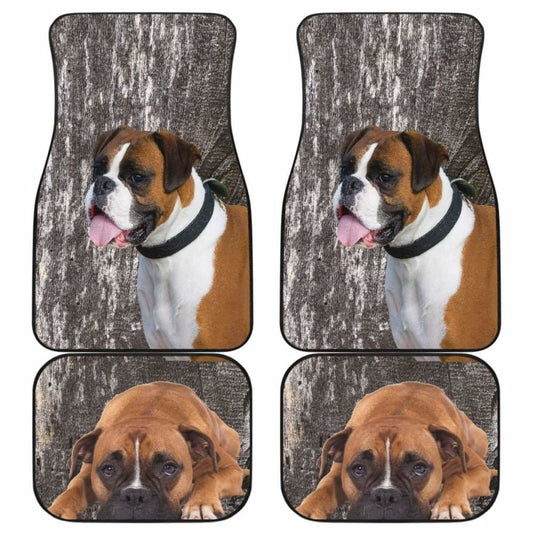 Boxer Car Floor Mats Front-Back Set Of