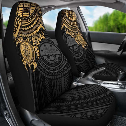 Federated States Of Micronesia Car Seat Covers - Golden Turtle - Amazing