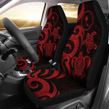 Chuuk Micronesian Car Seat Covers - Red Tentacle Turtle -