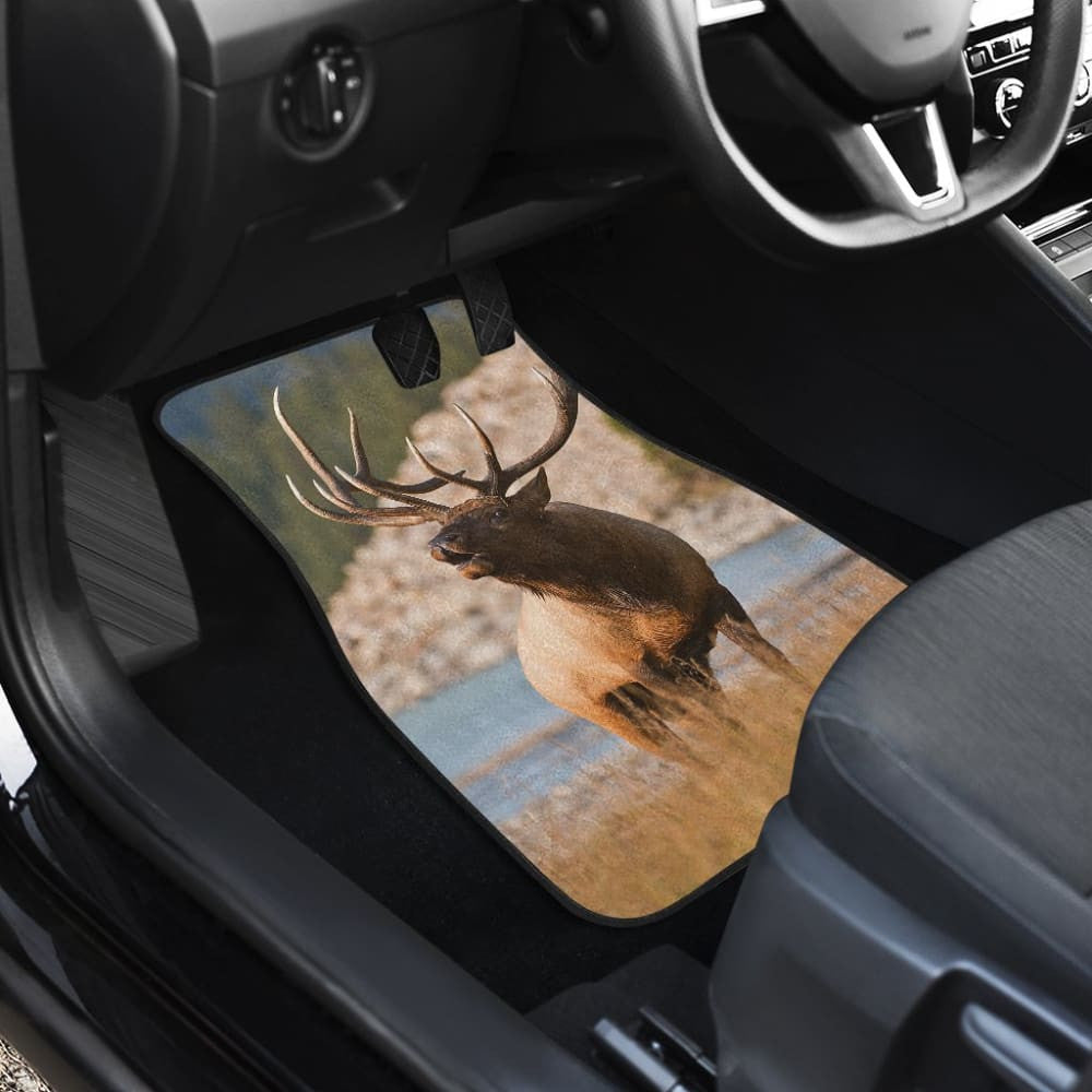 Beautiful Elk on River Car Floor Mat