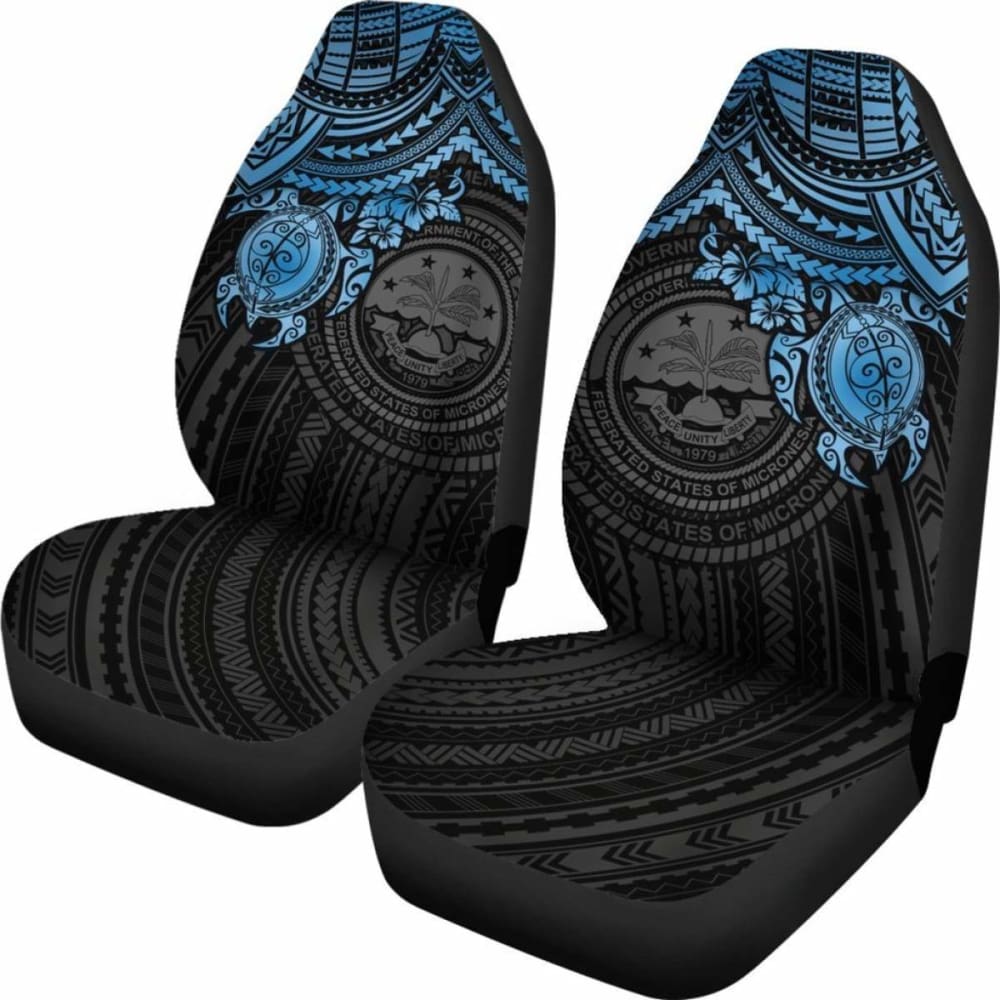 Federated States Of Micronesia Car Seat Covers - Blue Turtle - Amazing