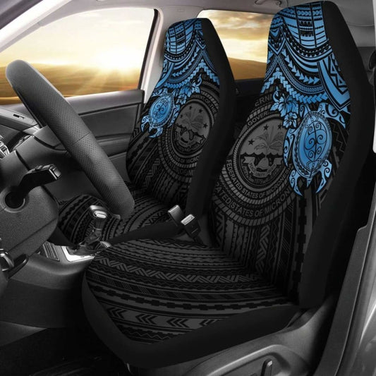 Federated States Of Micronesia Car Seat Covers - Blue Turtle - Amazing
