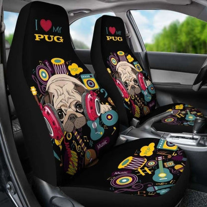Pug Car Seat Covers