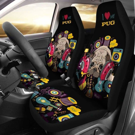 Pug Car Seat Covers
