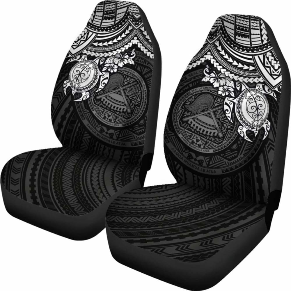 American Samoa Polynesian Car Seat Covers - Black Turtle - Amazing