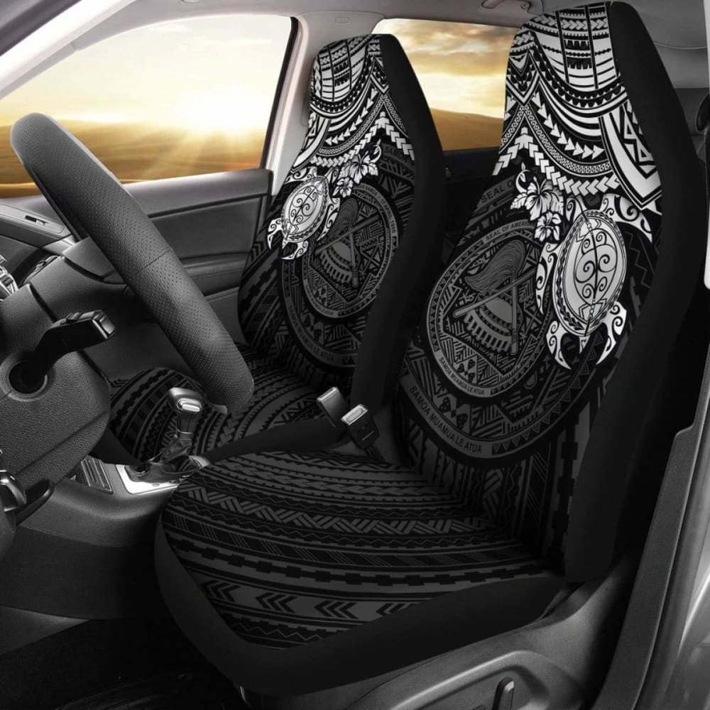 American Samoa Polynesian Car Seat Covers - Black Turtle - Amazing