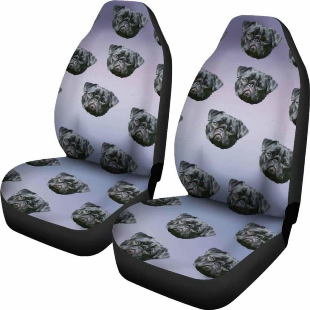 Pug Car Seat Cover Black