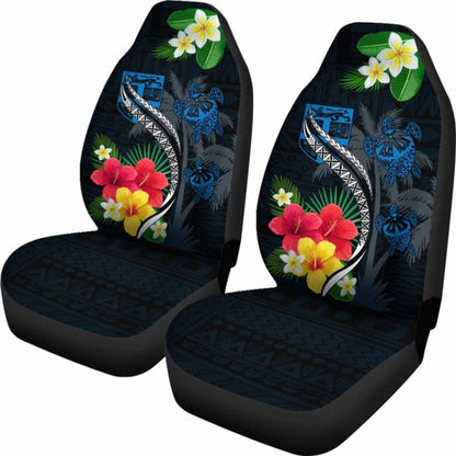 Fiji Car Seat Cover - Fiji Turtle Hibiscus Plumeria Coat Of Arm - Car Seat Cover Awesome