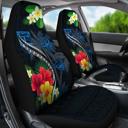 Fiji Car Seat Cover - Fiji Turtle Hibiscus Plumeria Coat Of Arm - Car Seat Cover Awesome