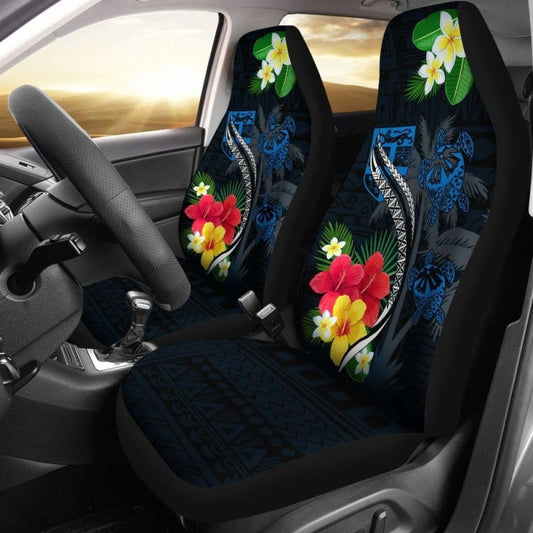 Fiji Car Seat Cover - Fiji Turtle Hibiscus Plumeria Coat Of Arm - Car Seat Cover Awesome