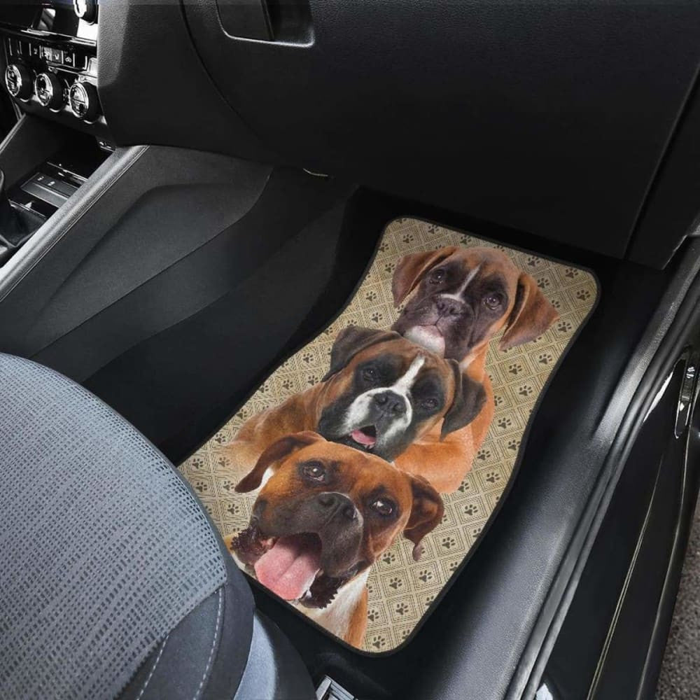 Boxer Dog Car Floor Mats Funny For Boxer Dog Lover