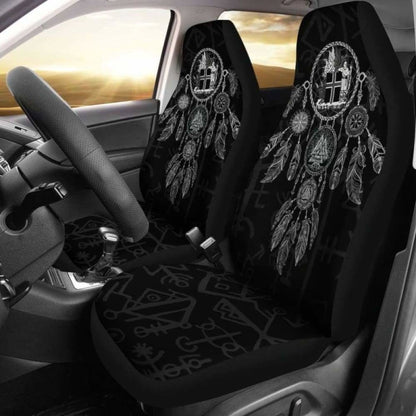 Viking Dreamcatcher Iceland Coat Of Arms Car Seat Covers