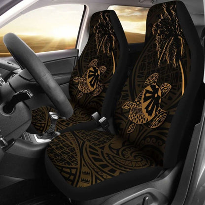 Fiji Islands Tapa Turtle Gold Car Seat Covers