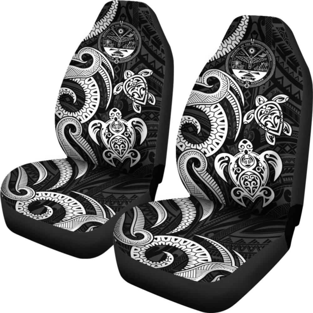 Marshall Islands Car Seat Covers - Tentacle Turtle White  -