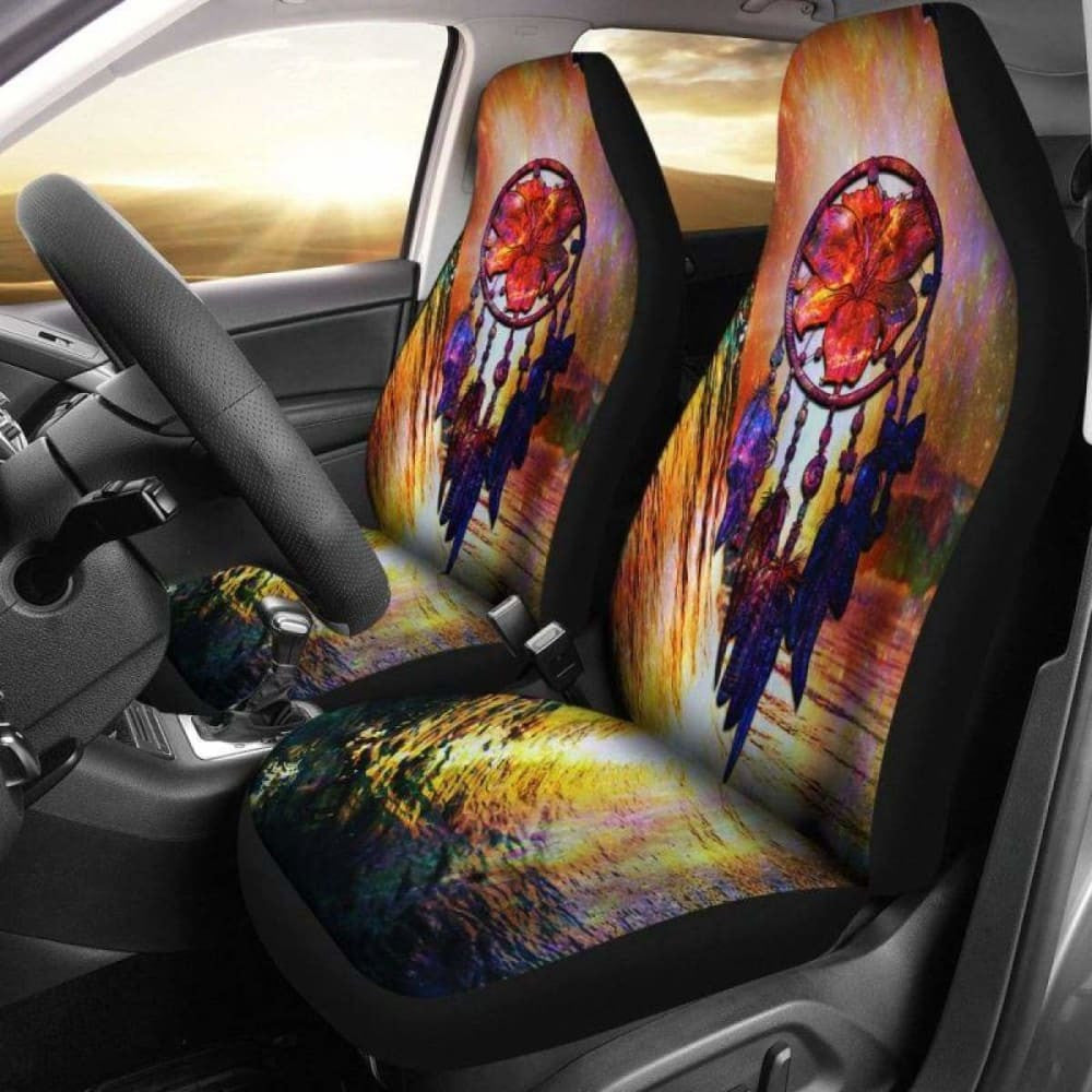 Hawaii Dreamcatcher Hibiscus Car Seat Covers