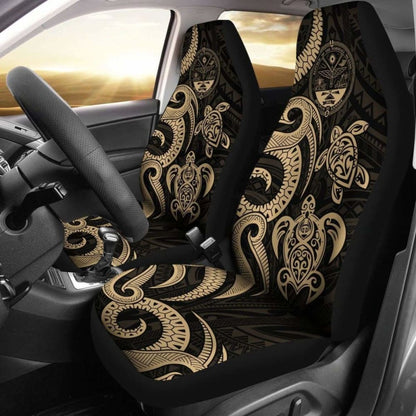 Marshall Islands Car Seat Covers - Tentacle Turtle Gold  -