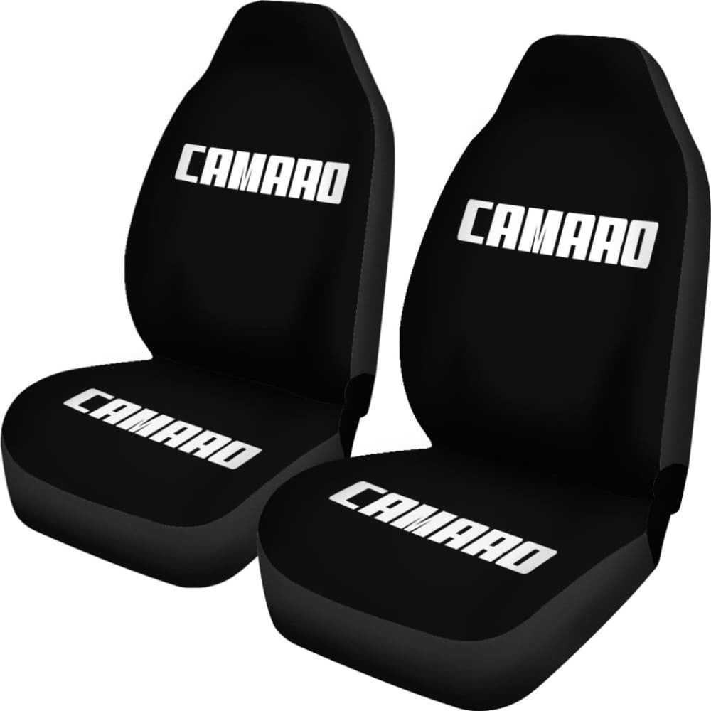 Camaro White Letter Seat Covers