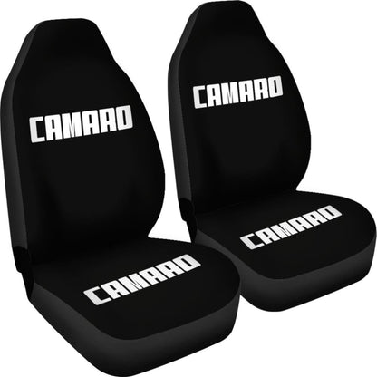 Camaro White Letter Seat Covers