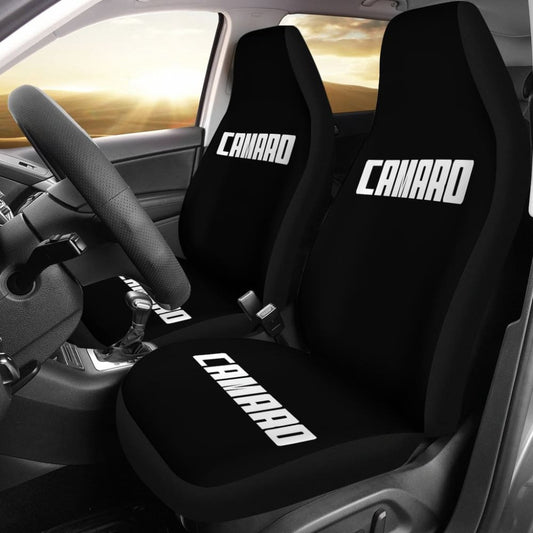 Camaro White Letter Seat Covers