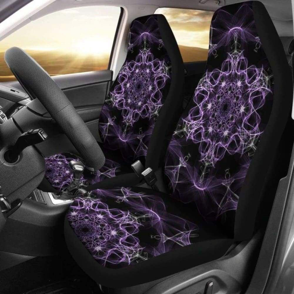 Mandala Chakra Purple Car Seat Covers | Give Your Car A Makeover!