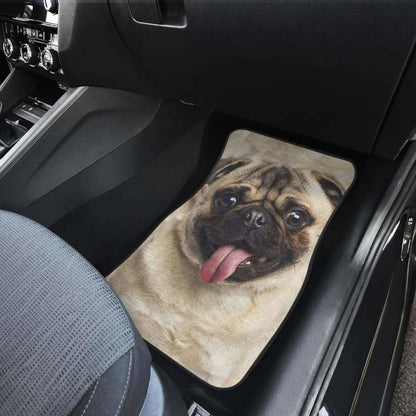 Pug Dog Car Floor Mats Funny Dog Face