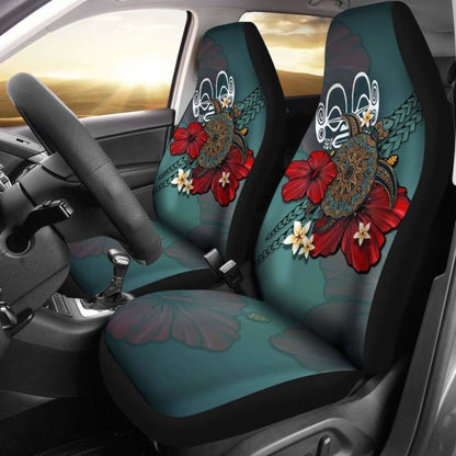 Marquesas Islands Car Seat Covers Blue Turtle Tribal Amazing