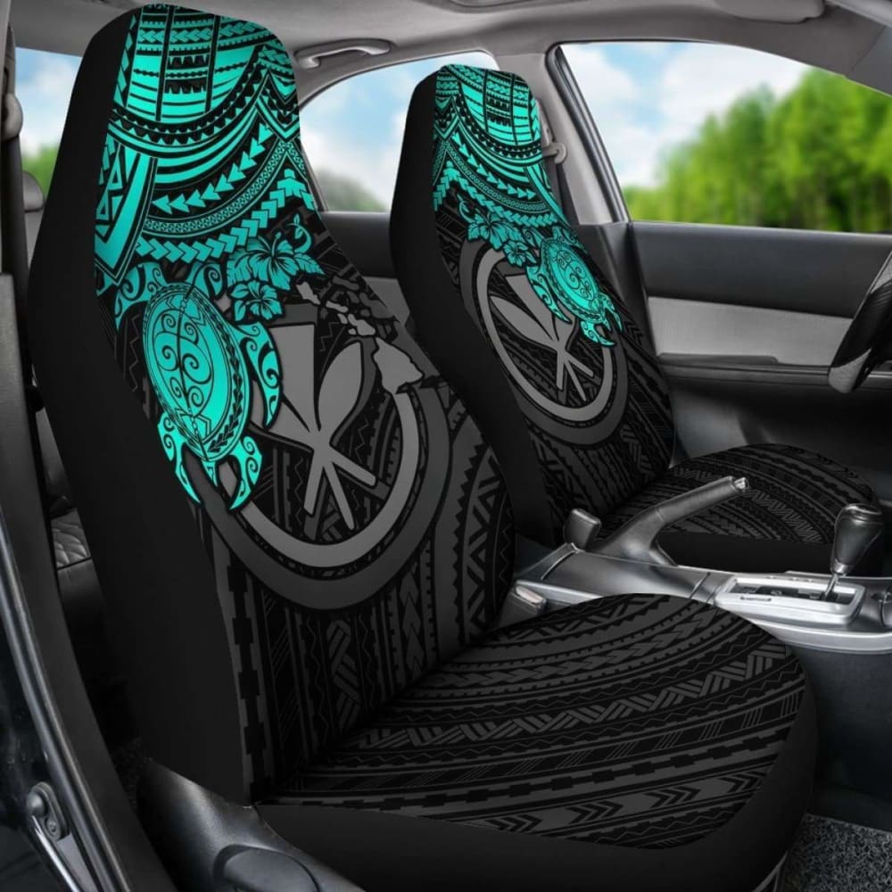 Polynesian Hawaii Car Seat Covers - Turquoise Turtle - Amazing