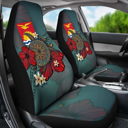Kiribati Car Seat Covers Blue Turtle Tribal Amazing